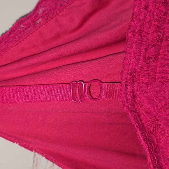 Torrid Lace Print Smocked Crop Top Pink Peacock Womens Size 4x NWT - Picture 8 of 12